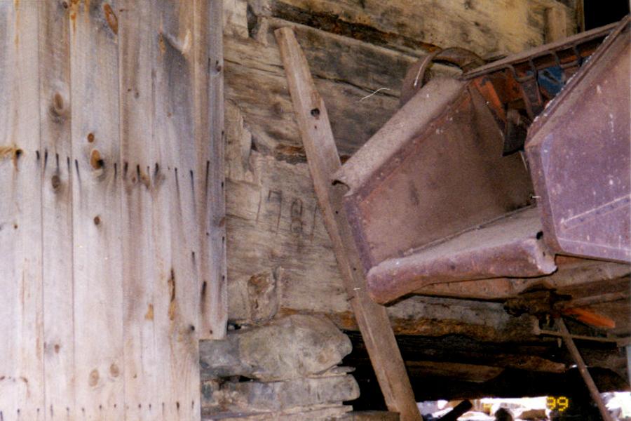 George May Family Homestead Criders, VA closeup date 1781