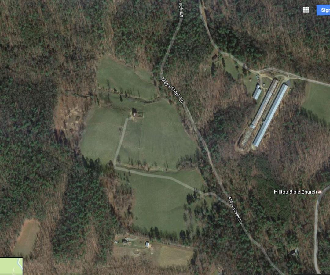 George May Family Homestead Criders, VA aerial map